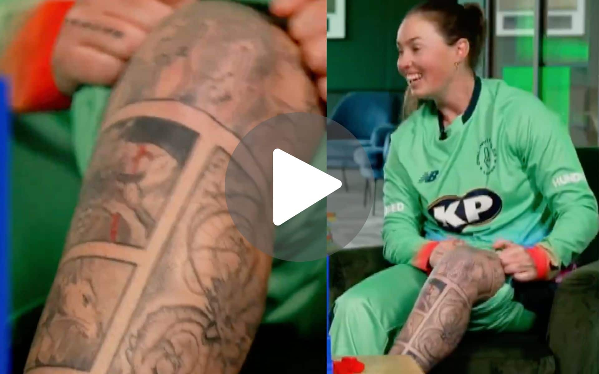 [Watch] Amanda-Jade Wellington Flaunts Anime Tattoos Ahead Of The Hundred 2024